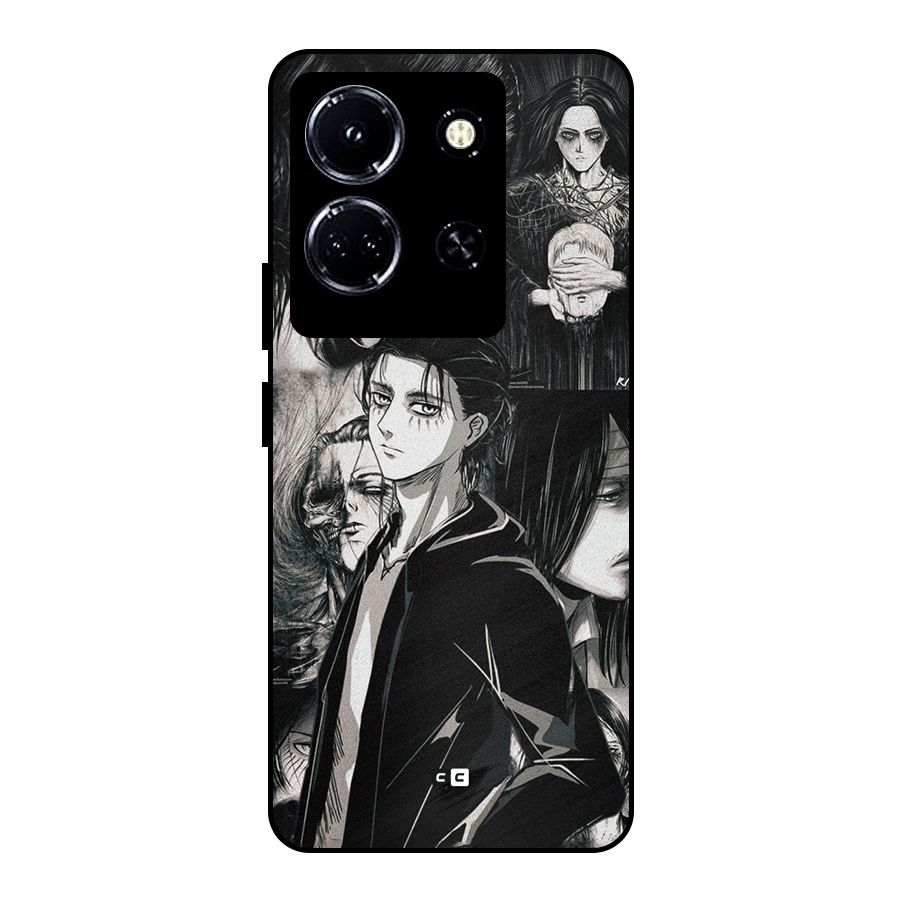 Eren Yeager Titan Metal Back Case for Infinix Note 30 5G