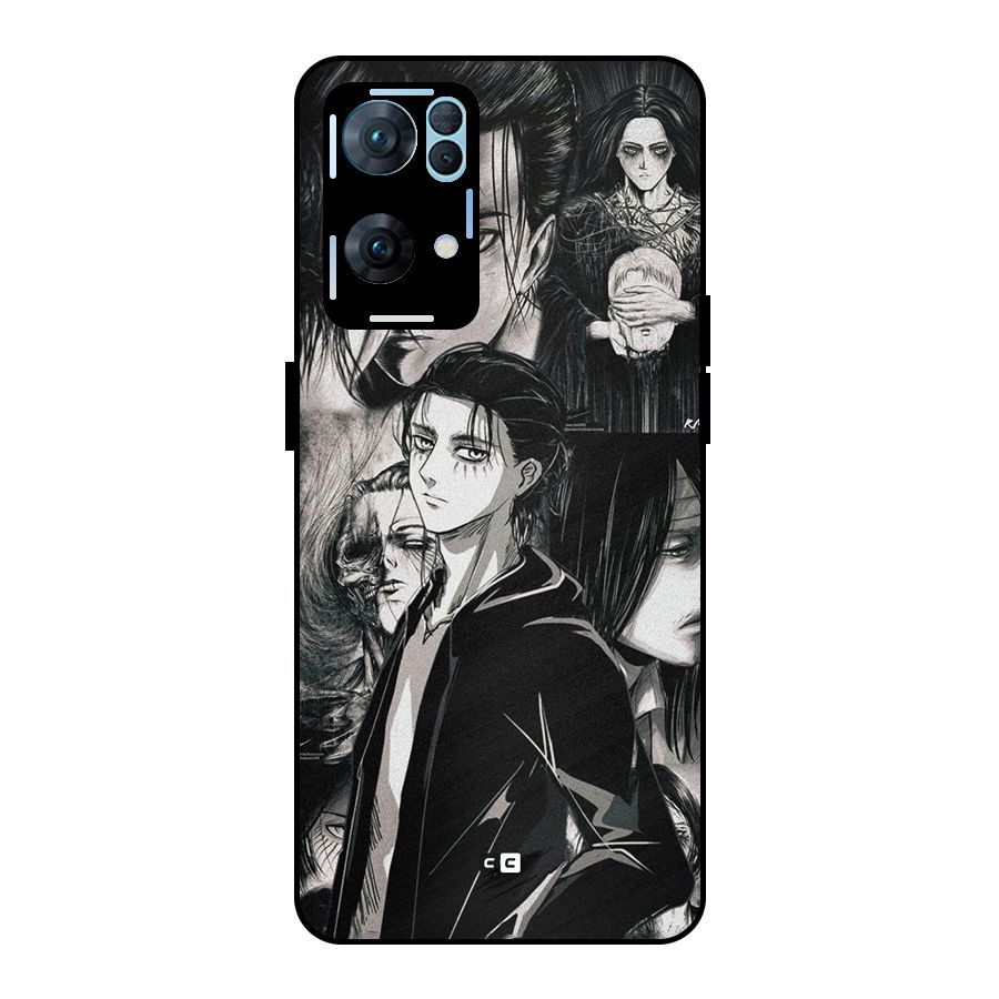 Eren Yeager Titan Metal Back Case for Oppo Reno7 Pro 5G