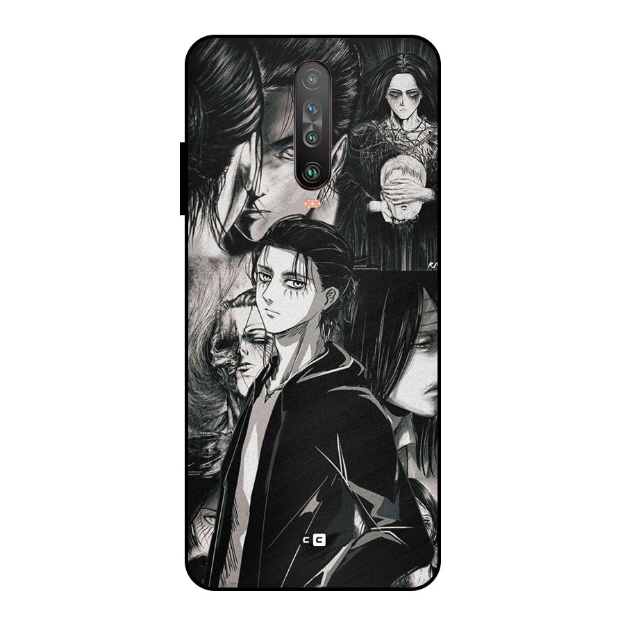 Eren Yeager Titan Metal Back Case for Poco X2