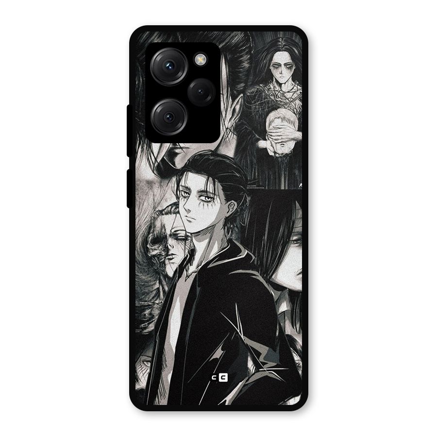 Eren Yeager Titan Metal Back Case for Poco X5 Pro