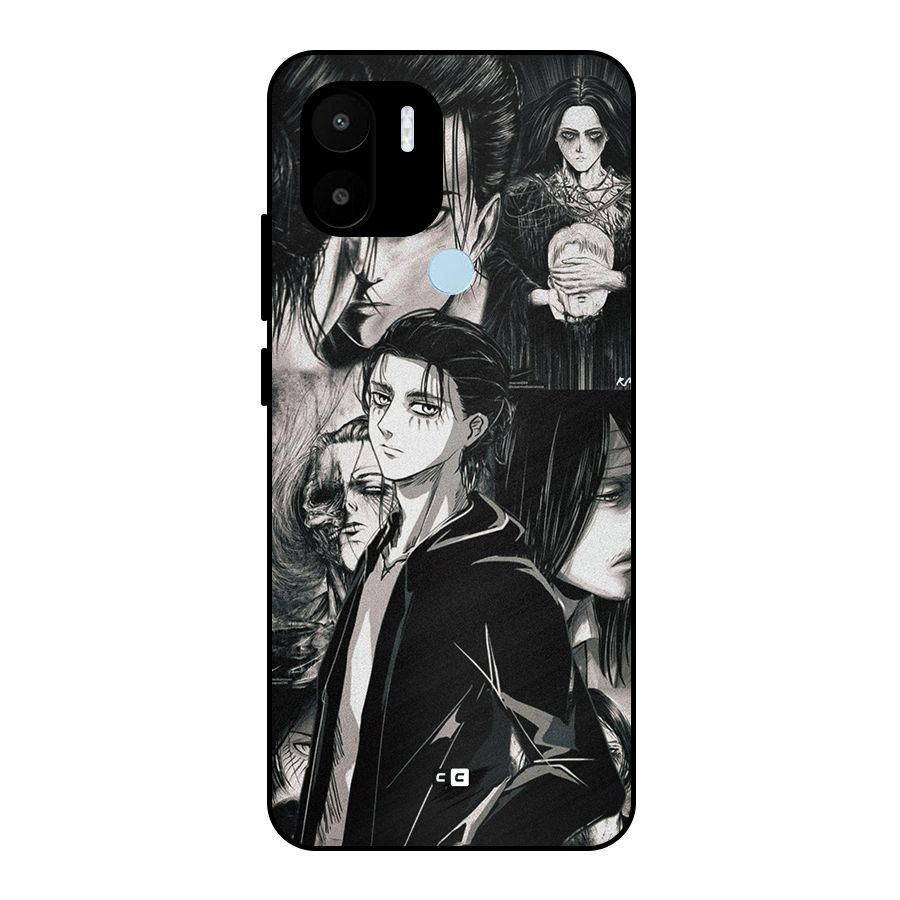 Eren Yeager Titan Metal Back Case for Redmi A2 Plus