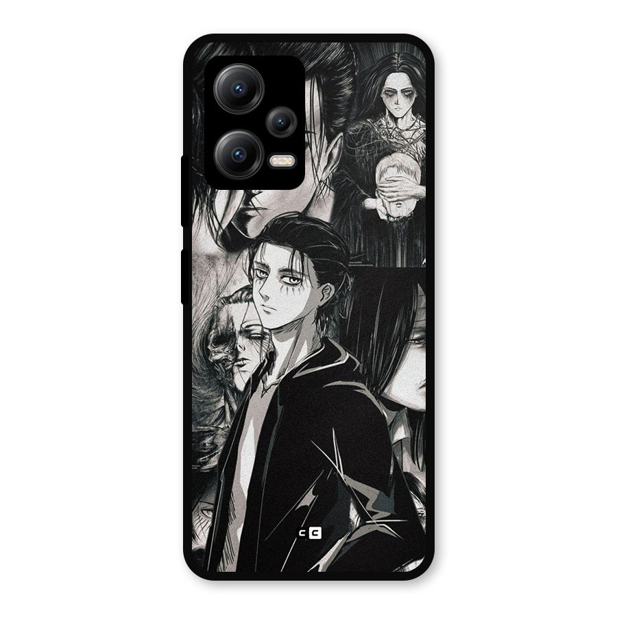 Eren Yeager Titan Metal Back Case for Redmi Note 12 5G