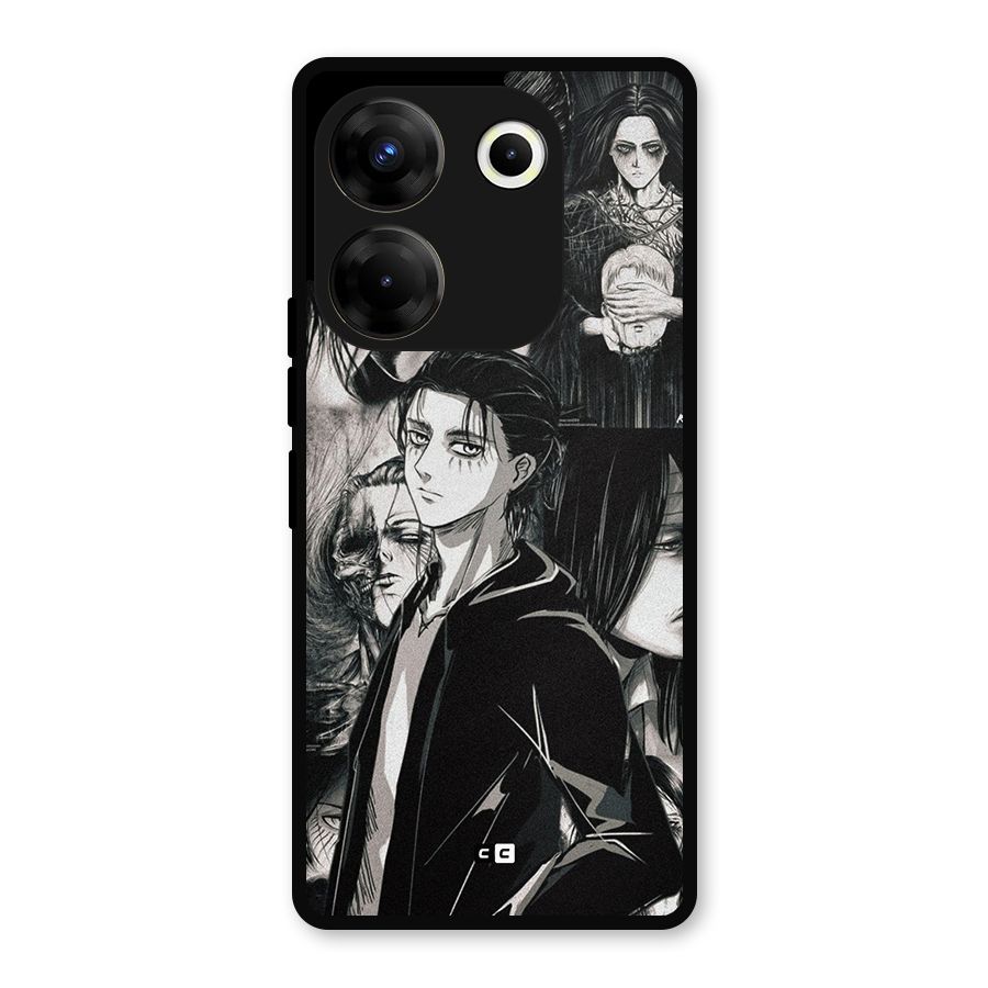 Eren Yeager Titan Metal Back Case for Tecno Camon 20 Pro