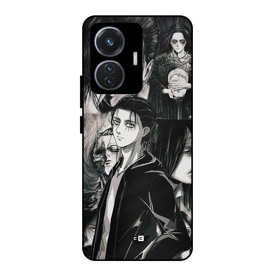 Eren Yeager Titan Metal Back Case for Vivo T1 44W