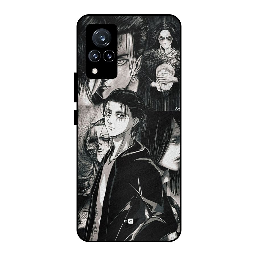 Eren Yeager Titan Metal Back Case for Vivo V21 5G