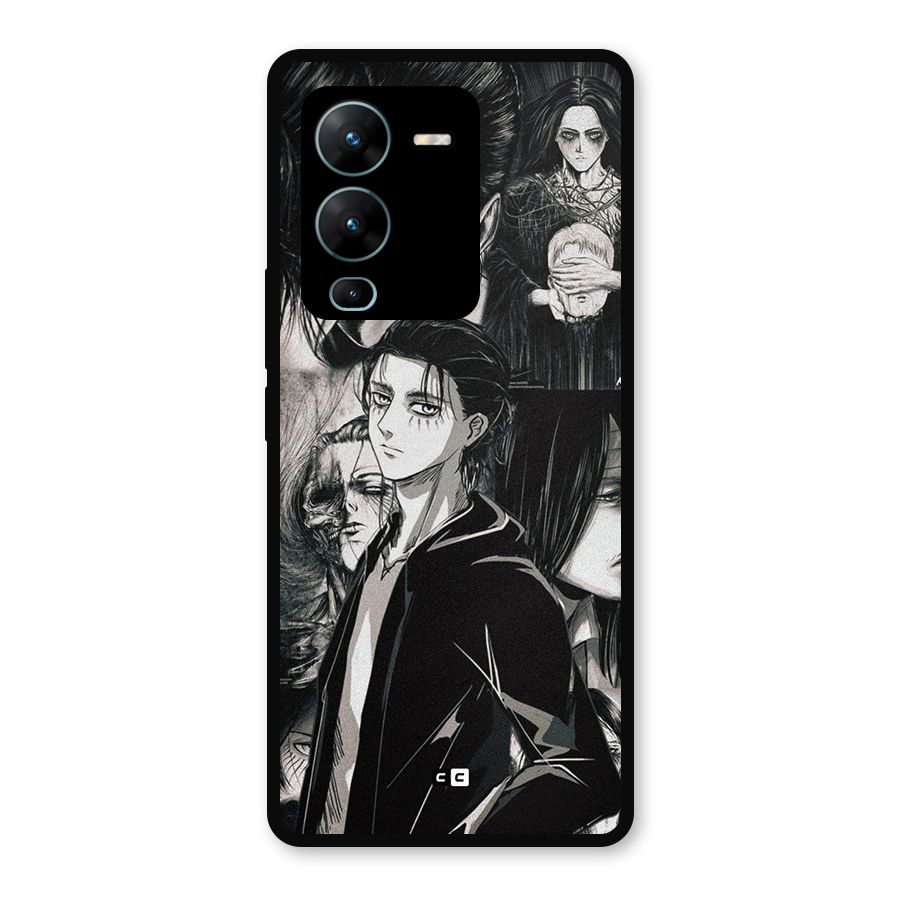 Eren Yeager Titan Metal Back Case for Vivo V25 Pro