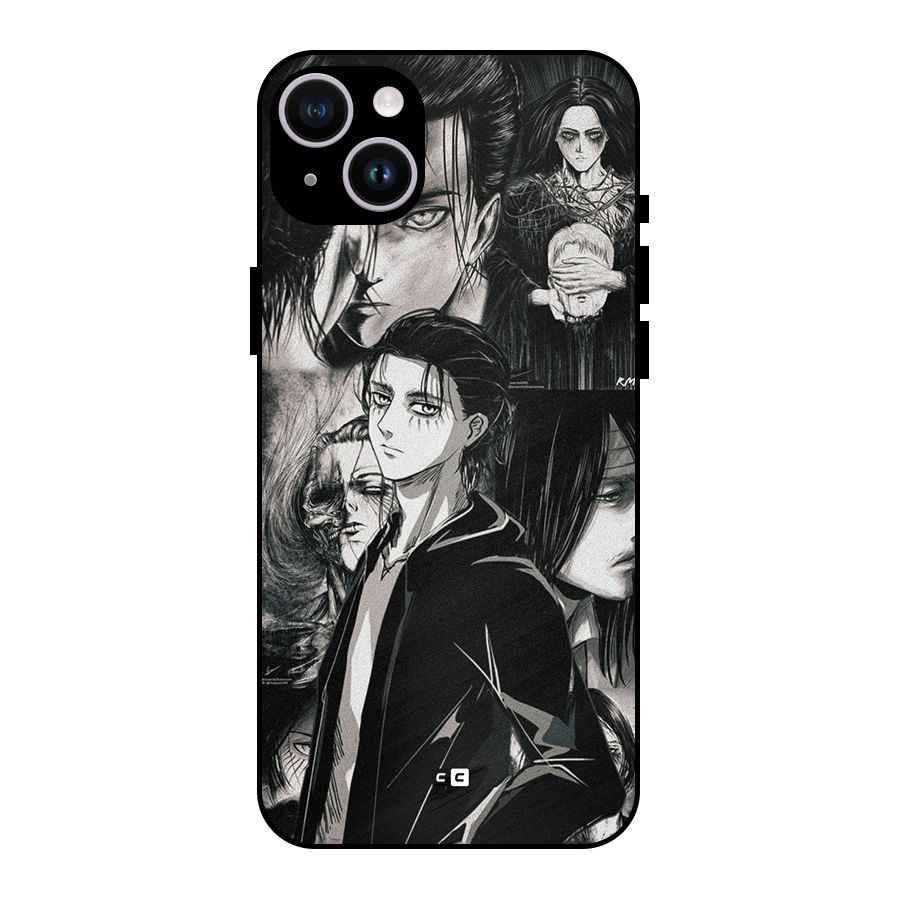 Eren Yeager Titan Metal Back Case for iPhone 14 Plus