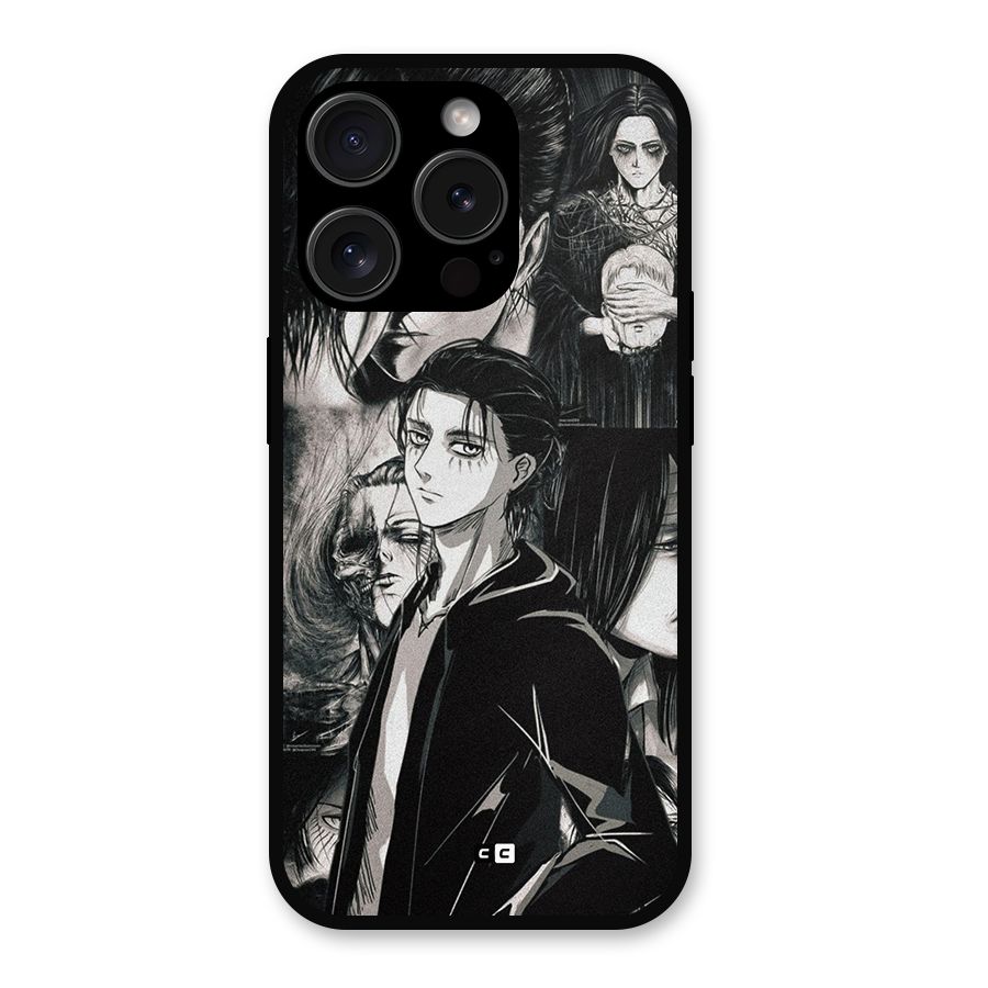 Eren Yeager Titan Metal Back Case for iPhone 15 Pro