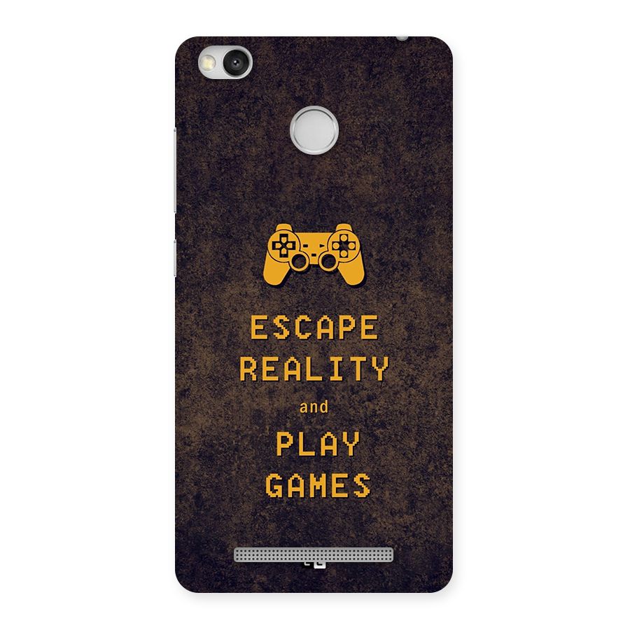 Escape Reality Back Case for Redmi 3S Prime