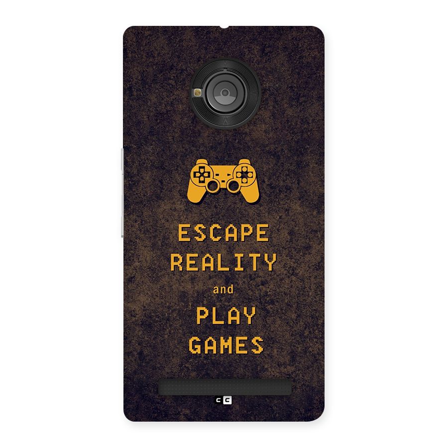 Escape Reality Back Case for Yuphoria