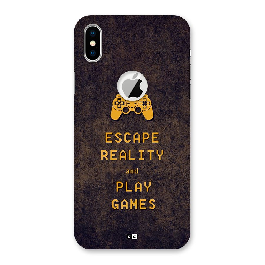 Escape Reality Back Case for iPhone X Logo Cut