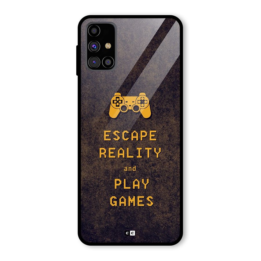 Escape Reality Glass Back Case for Galaxy M31s