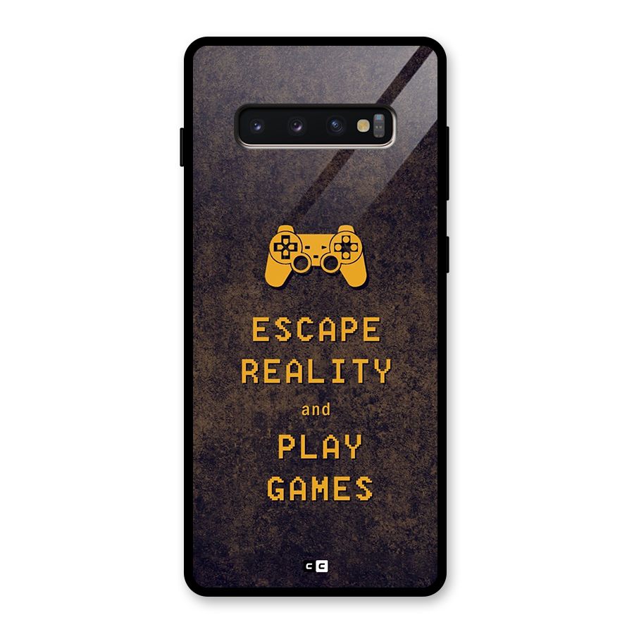 Escape Reality Glass Back Case for Galaxy S10 Plus