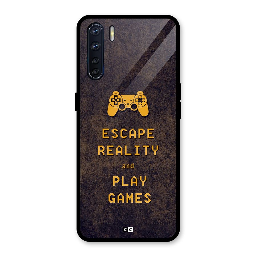 Escape Reality Glass Back Case for Oppo F15