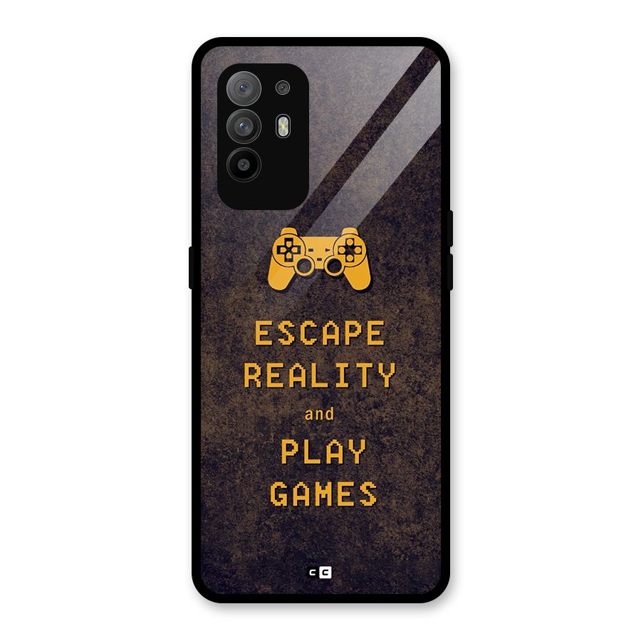 Escape Reality Glass Back Case for Oppo F19 Pro Plus 5G