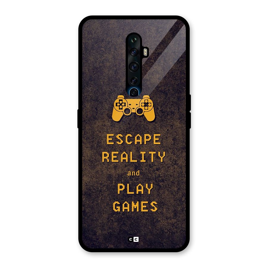 Escape Reality Glass Back Case for Oppo Reno2 F