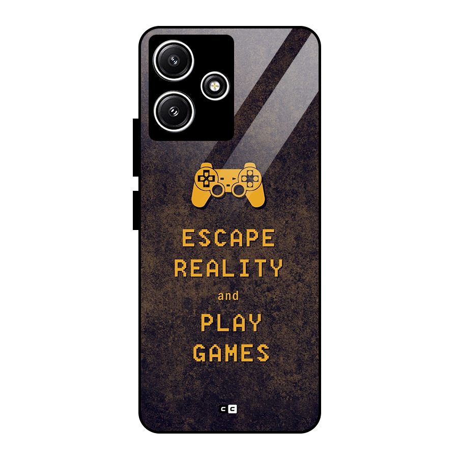 Escape Reality Glass Back Case for Poco M6 Pro