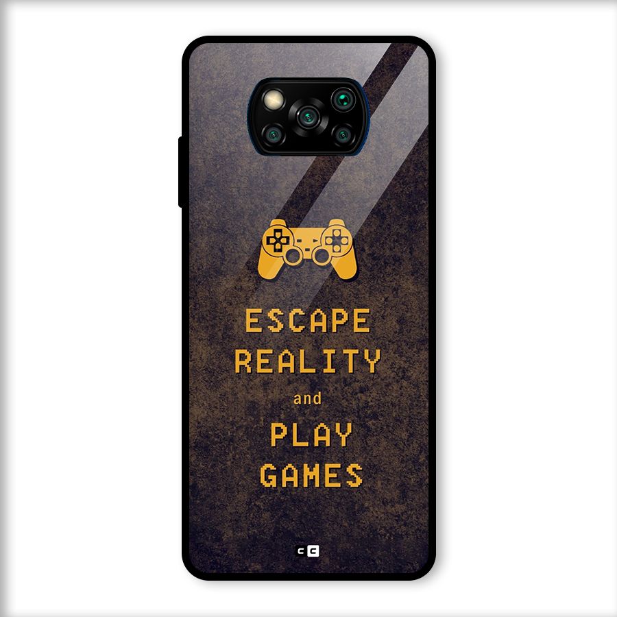 Escape Reality Glass Back Case for Poco X3