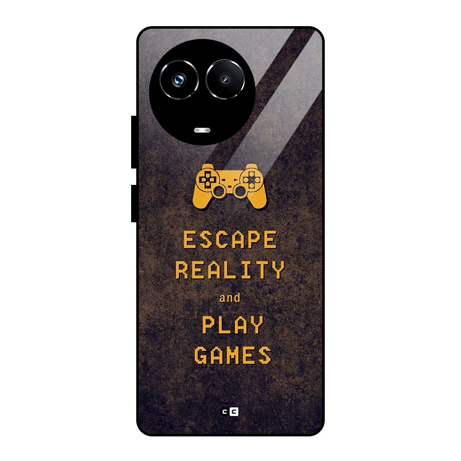 Escape Reality Glass Back Case for Realme 11X