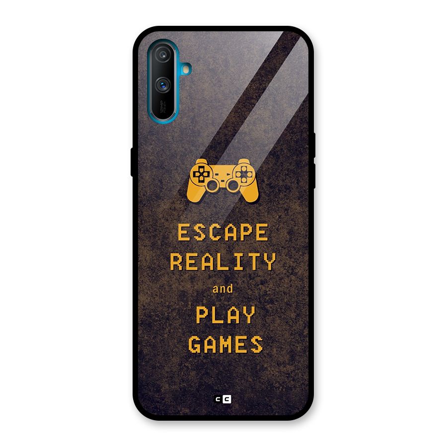 Escape Reality Glass Back Case for Realme C3