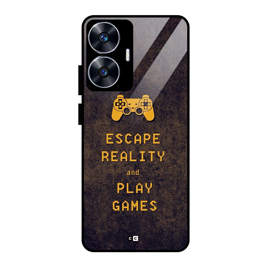 Escape Reality Glass Back Case for Realme Narzo N55