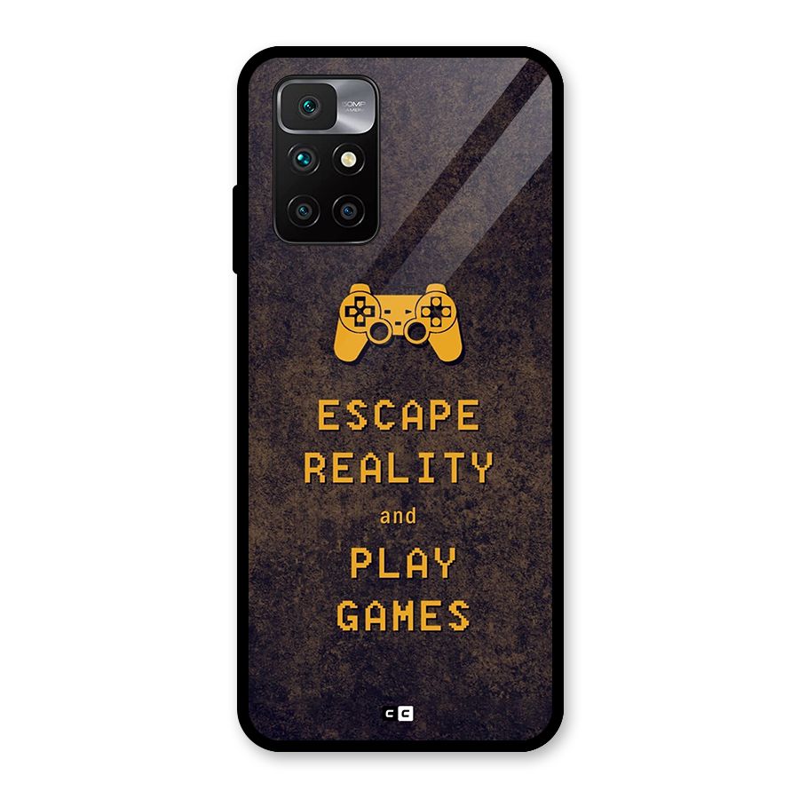 Escape Reality Glass Back Case for Redmi 10 Prime