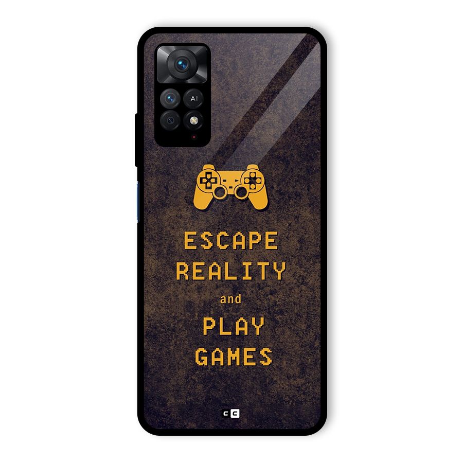 Escape Reality Glass Back Case for Redmi Note 11 Pro