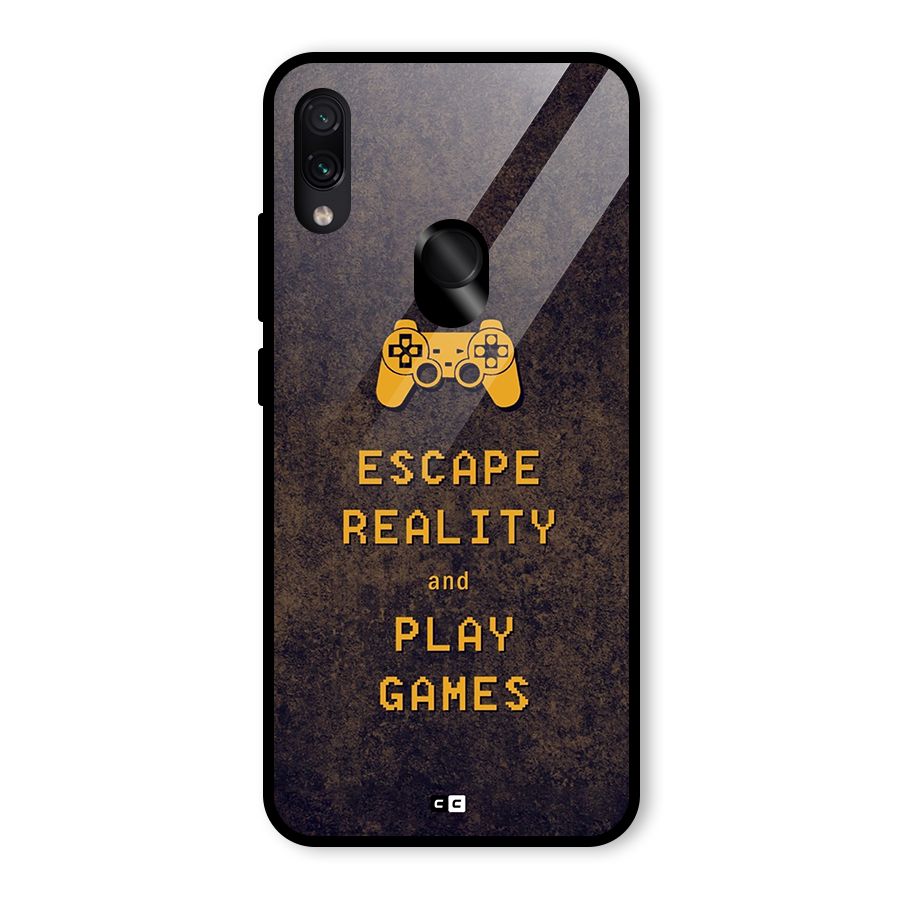 Escape Reality Glass Back Case for Redmi Note 7 Pro