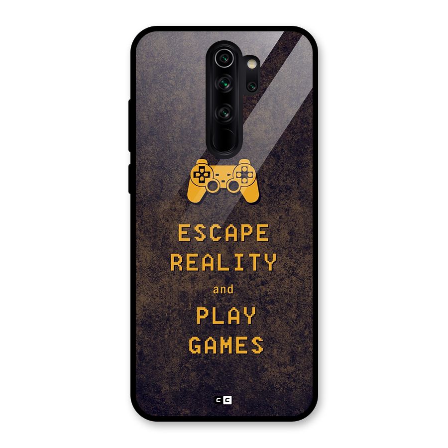 Escape Reality Glass Back Case for Redmi Note 8 Pro
