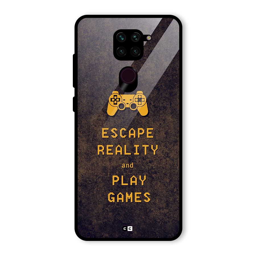 Escape Reality Glass Back Case for Redmi Note 9