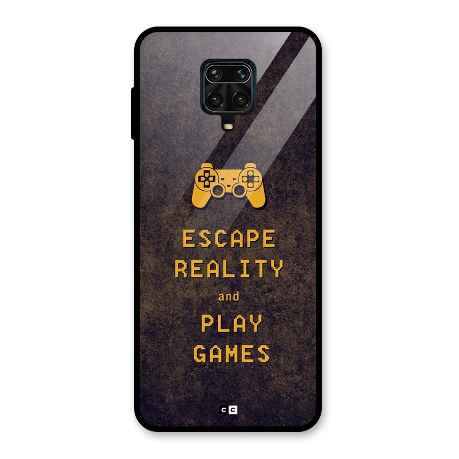 Escape Reality Glass Back Case for Redmi Note 9 Pro