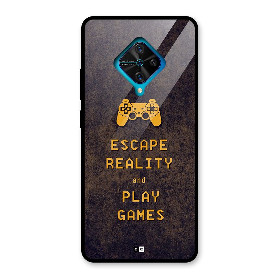 Escape Reality Glass Back Case for Vivo S1 Pro