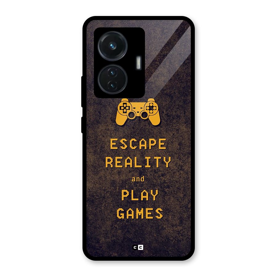Escape Reality Glass Back Case for Vivo T1 44W