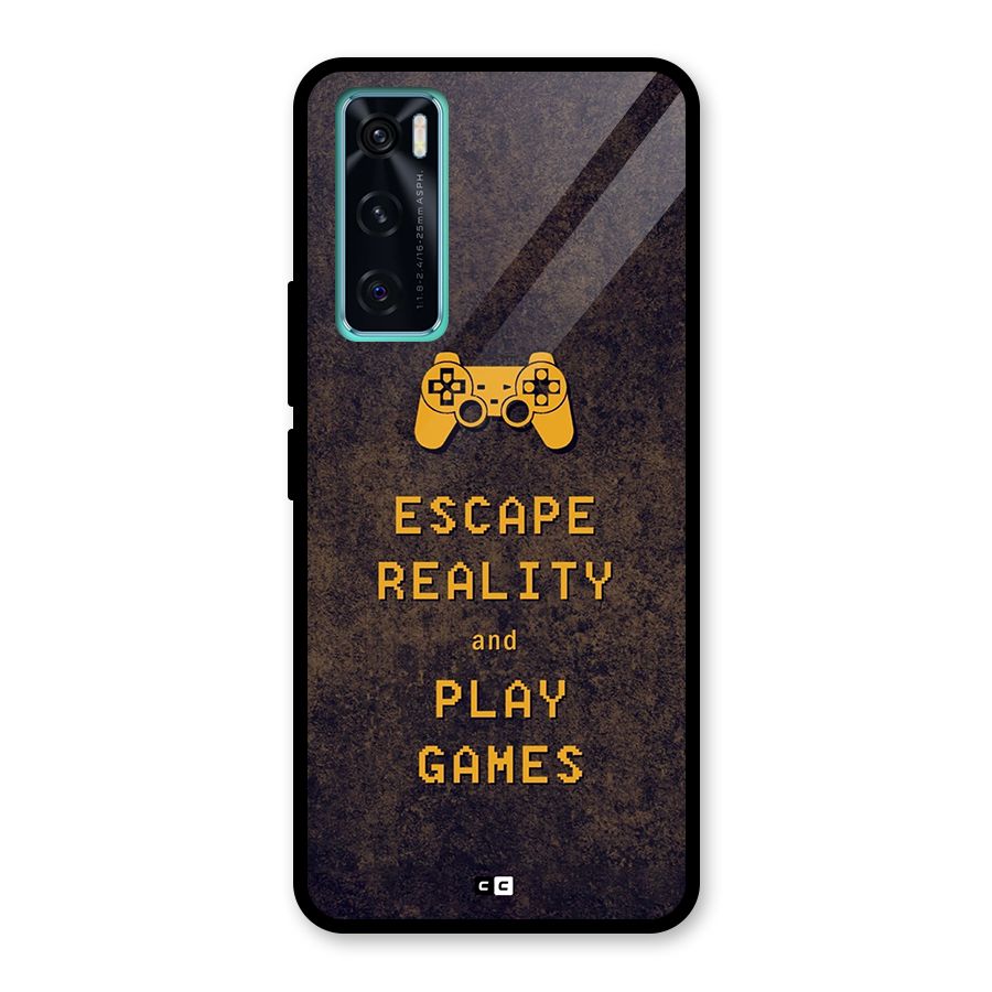 Escape Reality Glass Back Case for Vivo V20 SE