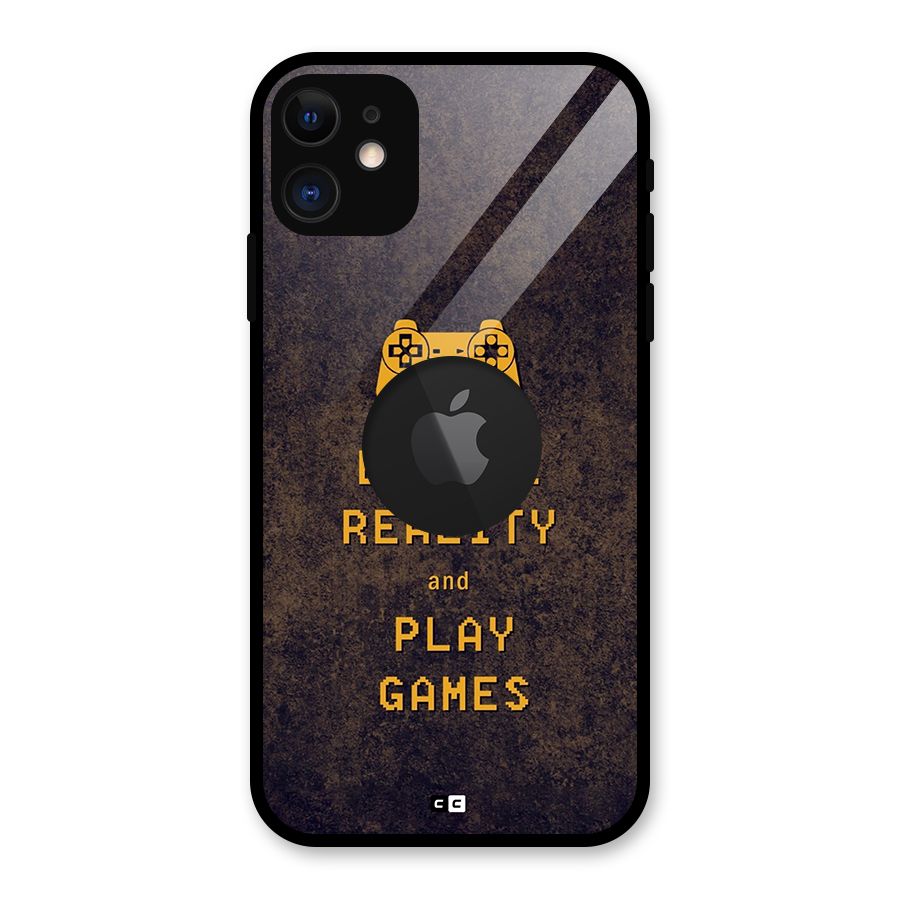 Escape Reality Glass Back Case for iPhone 11 Logo Cut