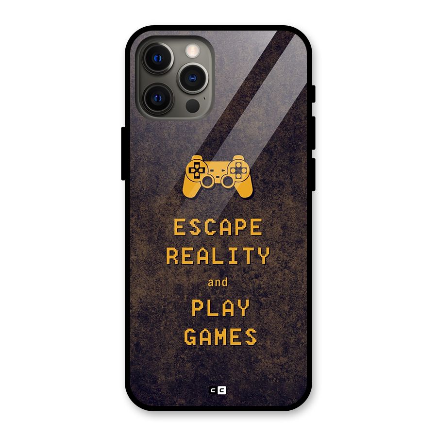 Escape Reality Glass Back Case for iPhone 12 Pro Max