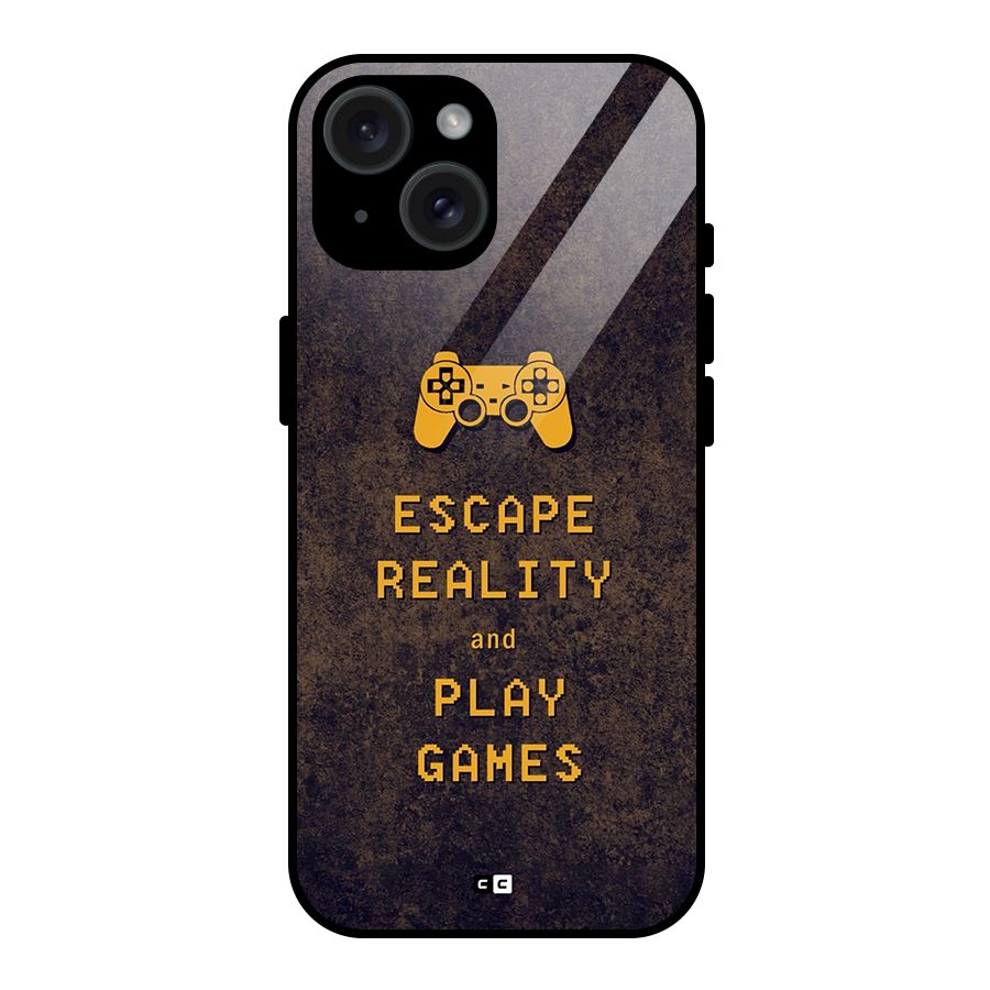 Escape Reality Glass Back Case for iPhone 15