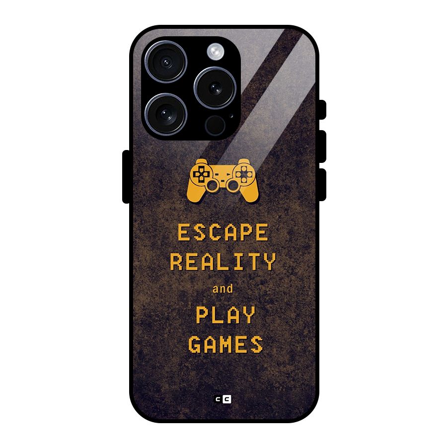Escape Reality Glass Back Case for iPhone 15 Pro