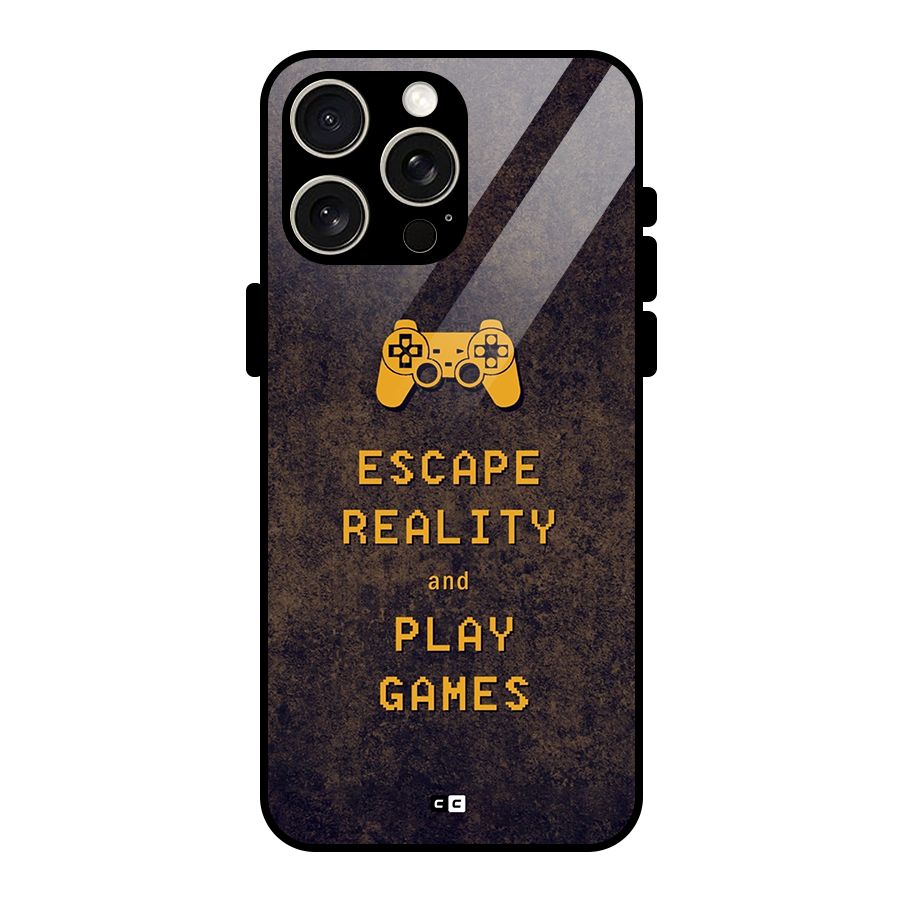 Escape Reality Glass Back Case for iPhone 15 Pro Max