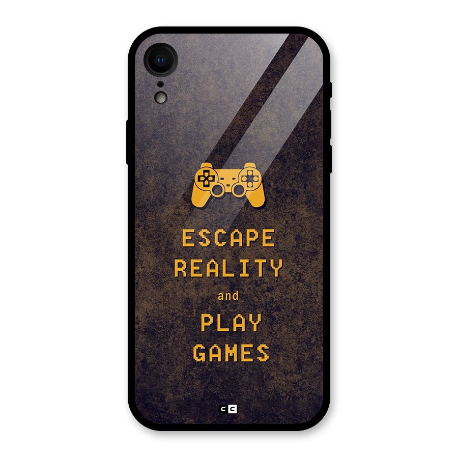 Escape Reality Glass Back Case for iPhone XR