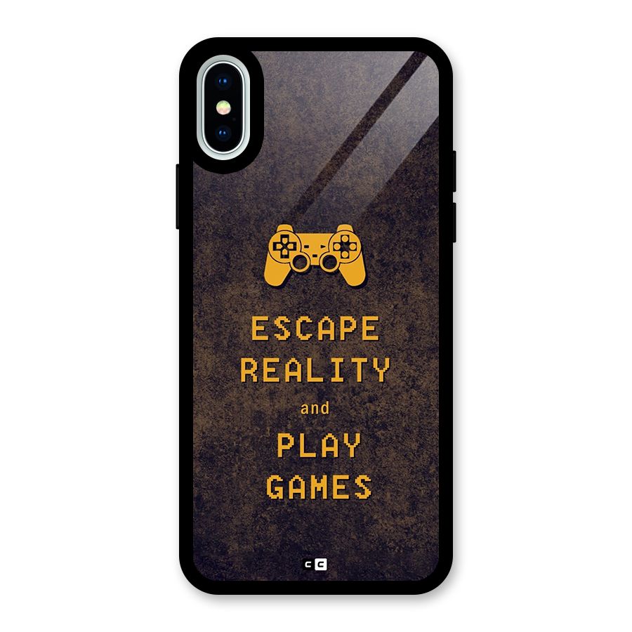 Escape Reality Glass Back Case for iPhone XS