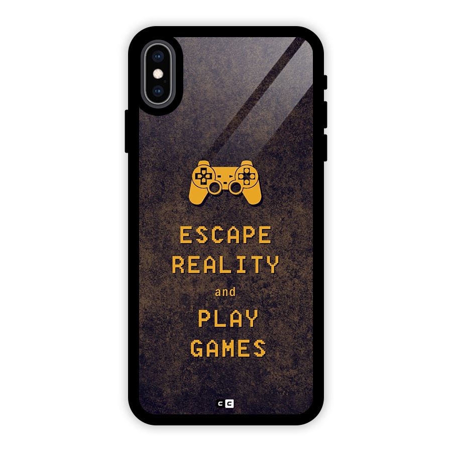 Escape Reality Glass Back Case for iPhone XS Max
