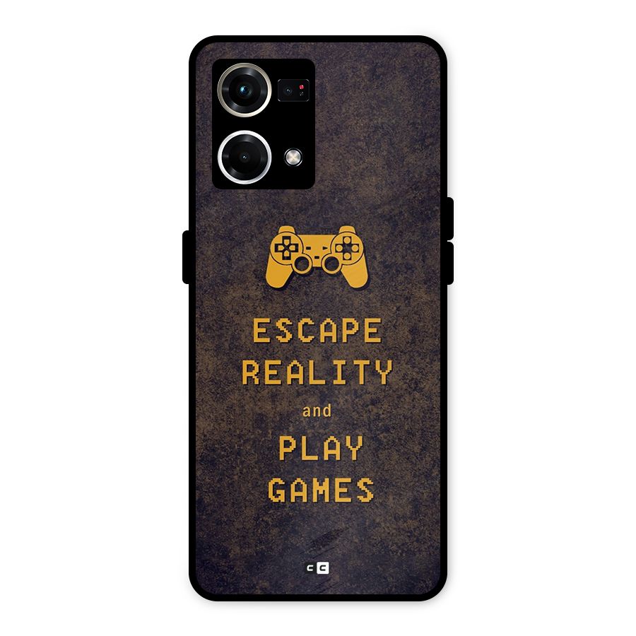 Escape Reality Metal Back Case for Oppo F21 Pro 4G
