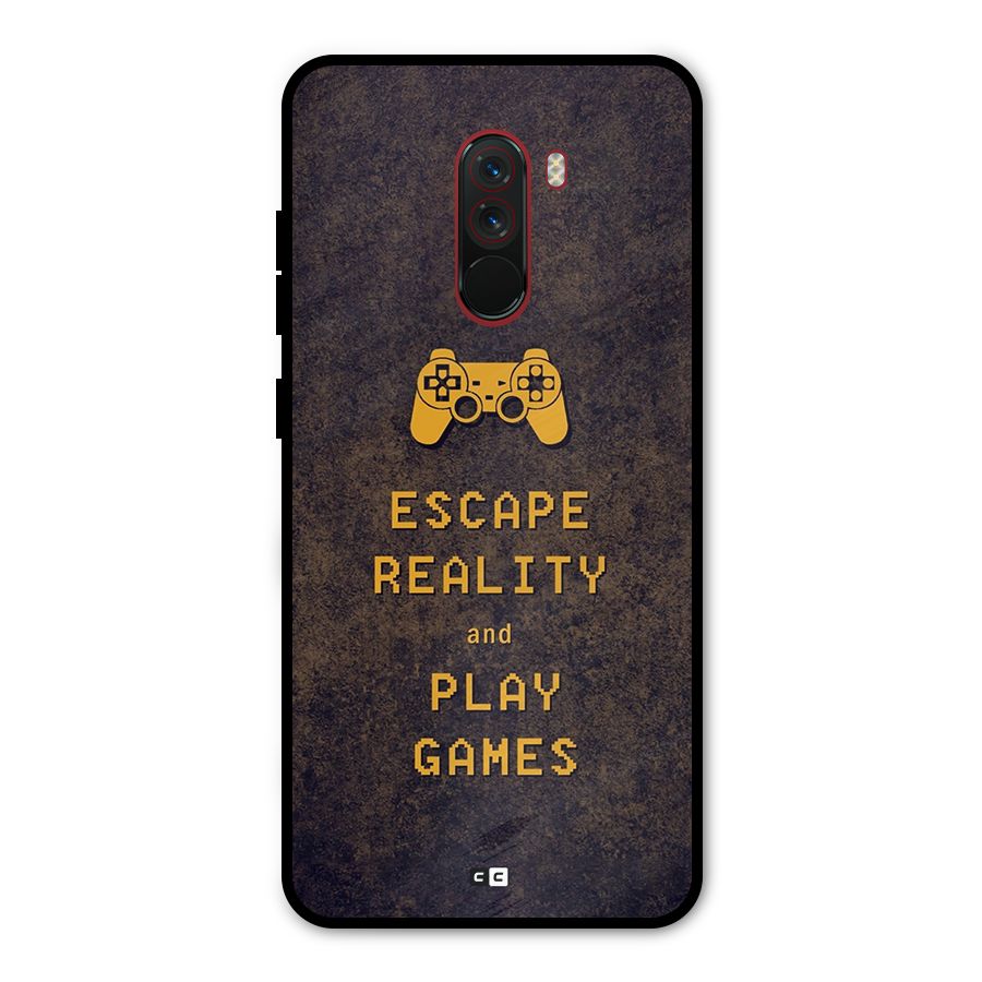 Escape Reality Metal Back Case for Poco F1