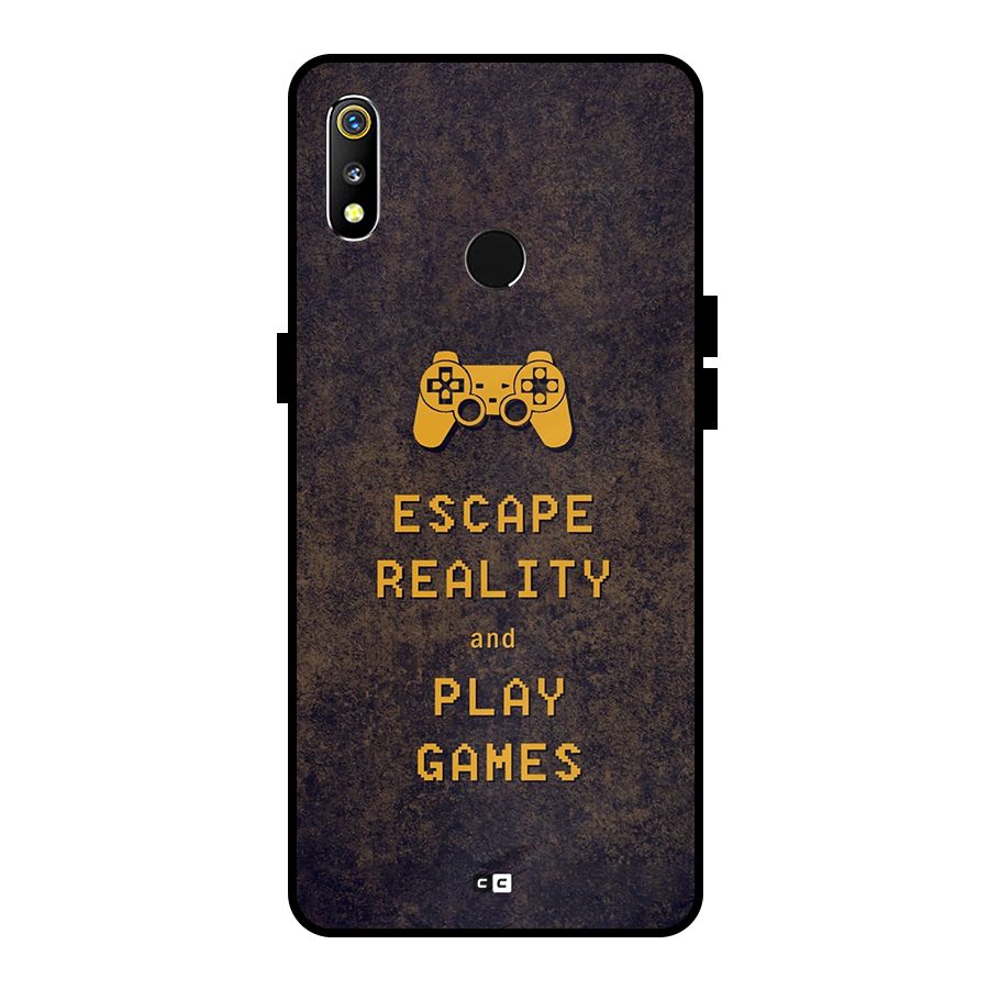 Escape Reality Metal Back Case for Realme 3