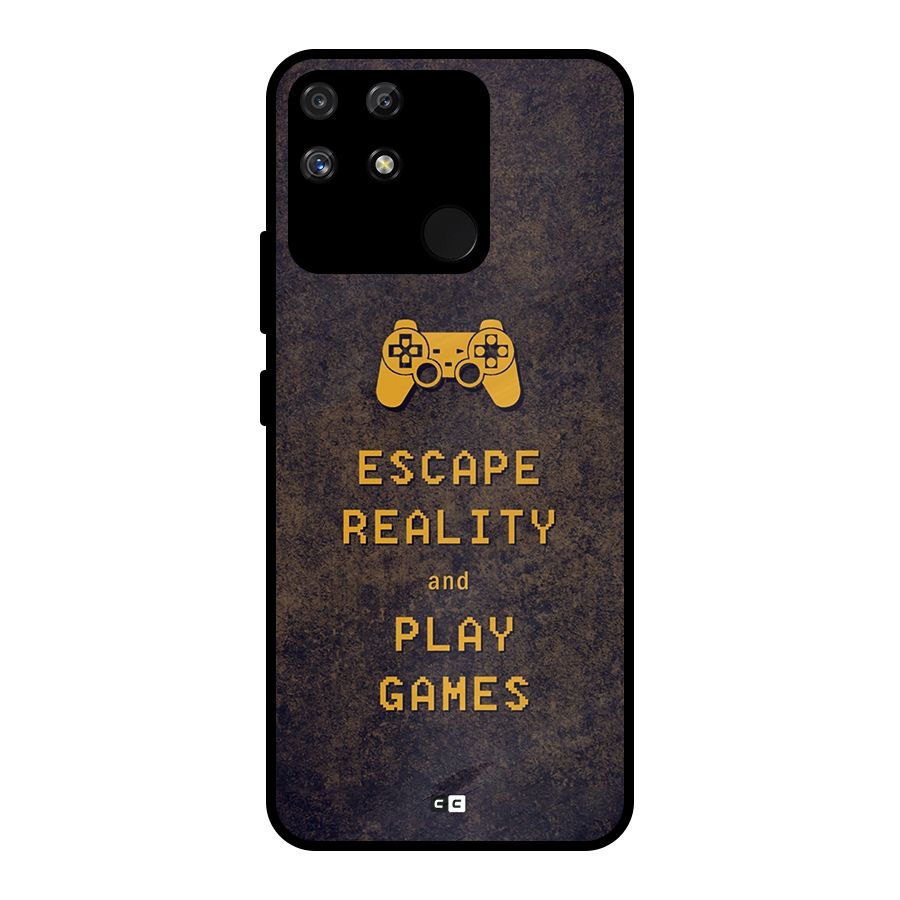 Escape Reality Metal Back Case for Realme Narzo 50A