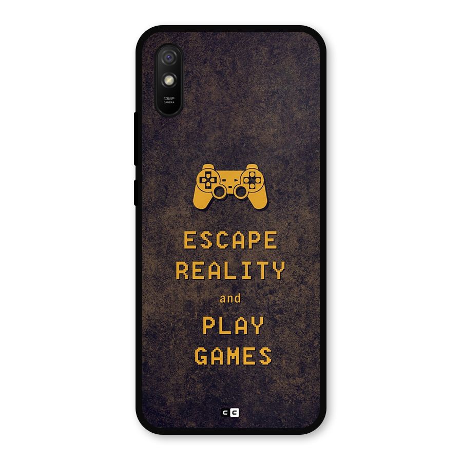 Escape Reality Metal Back Case for Redmi 9i