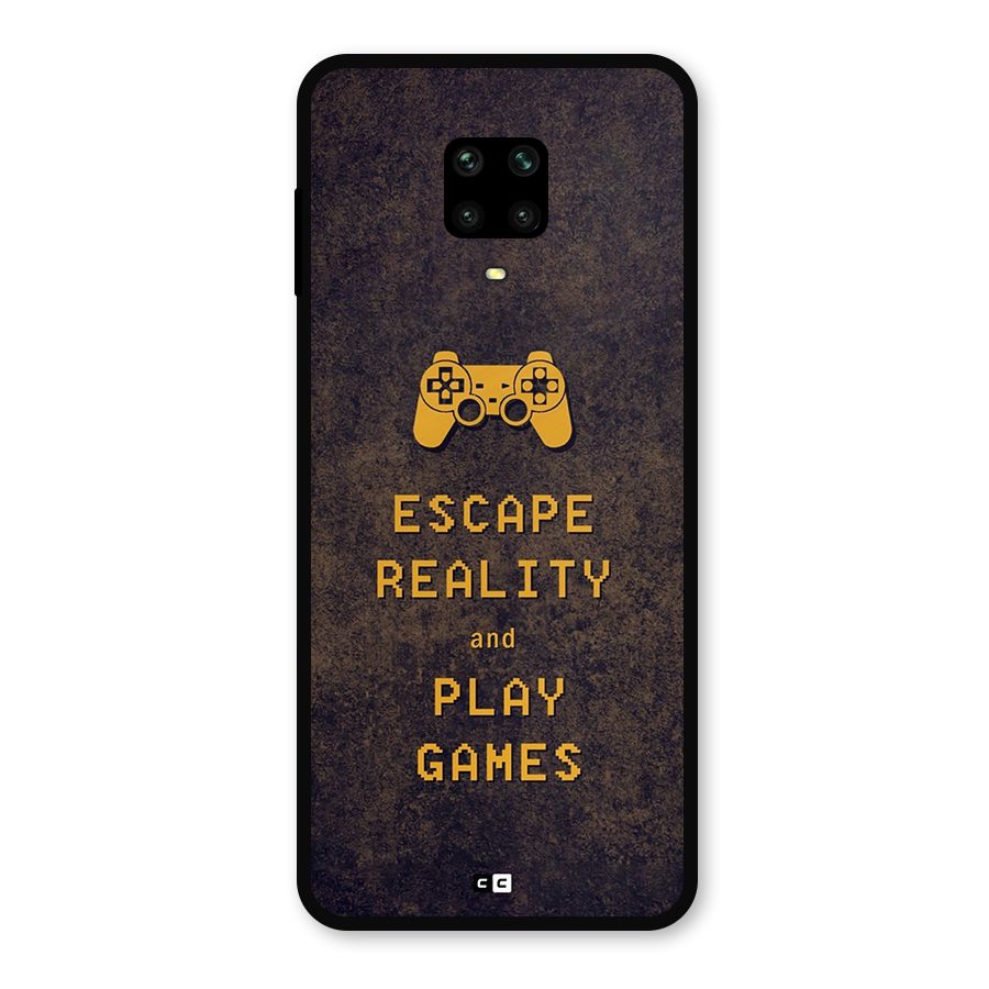 Escape Reality Metal Back Case for Redmi Note 9 Pro