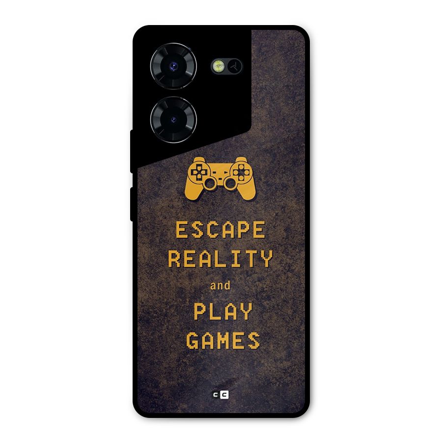 Escape Reality Metal Back Case for Tecno Pova 5 Pro 5G