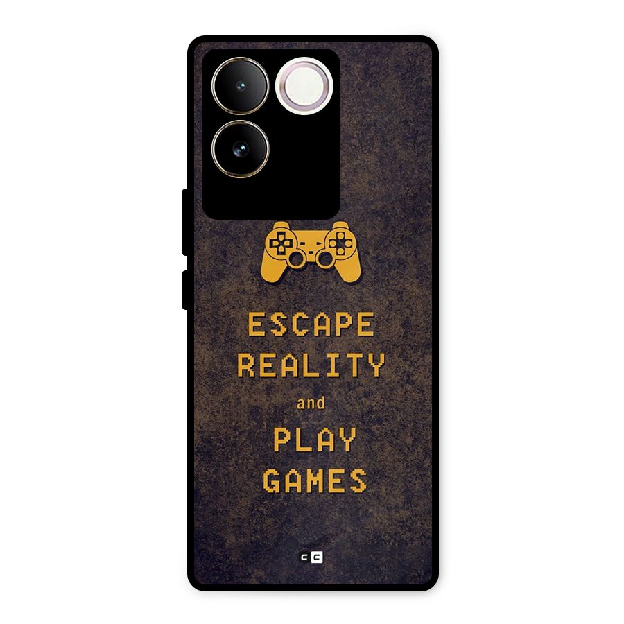 Escape Reality Metal Back Case for Vivo T2 Pro